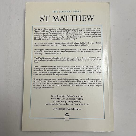 The Navarre Bible St Matthew Texts and Commentaries Paperback Revised Standard - Picture 6 of 7